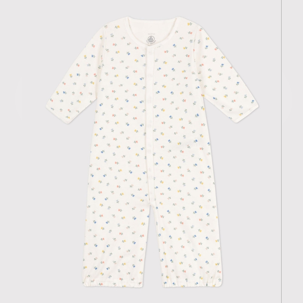 Petit Bateau | Infant Girl Converter Gown Pink Tulips